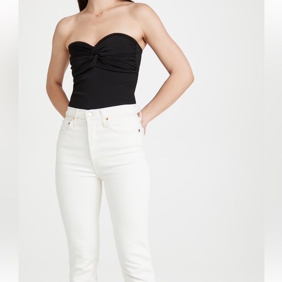 Goldsign rib twist tube top in black ⭐️ - Picture 6 of 10